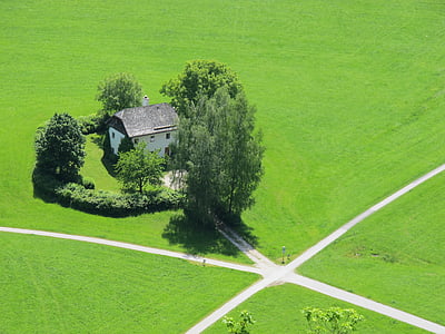 žolė sukauptos, budelis häusl, Zalcburgas, kraštovaizdžio, Pagrindinis puslapis, vienišas