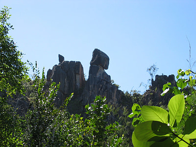 塞舌尔, 悬崖, 岩石, 景观, 自然, 户外
