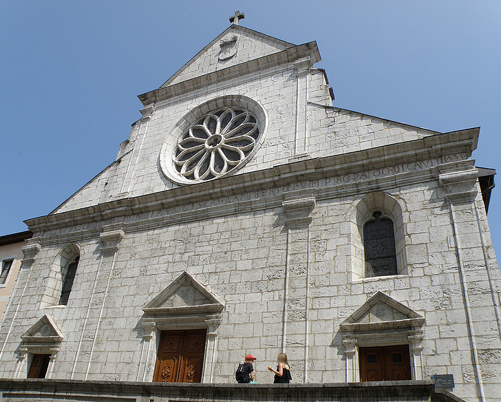 Saint pierre, Cathedral, Annecy, Frankrig, bygning, arkitektur, facade