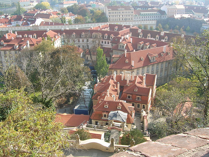 Praga, Castello, vista, edifici, bella, Turismo, destinazione