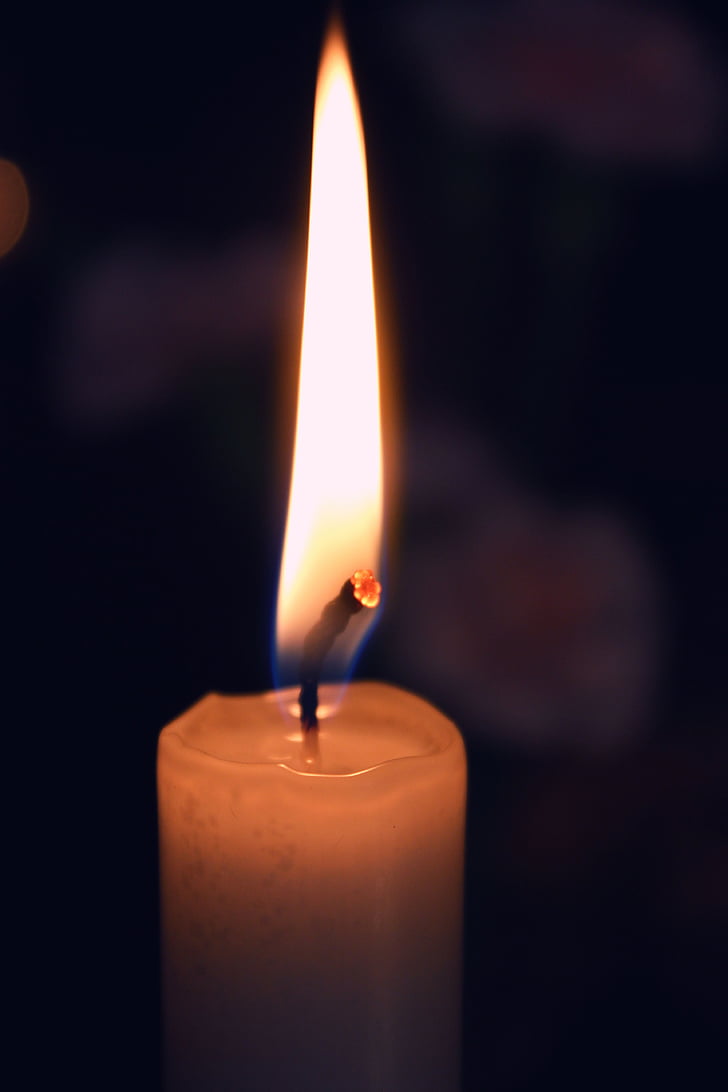 κερί, φλόγα, φωτιά, φως, διακόσμηση, φως των κεριών, σκούρο