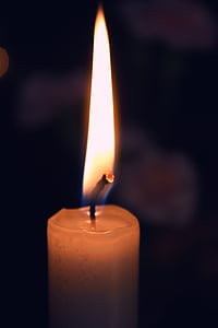 Kerze, Flamme, Feuer, Licht, Dekoration, Candle-Light, dunkel