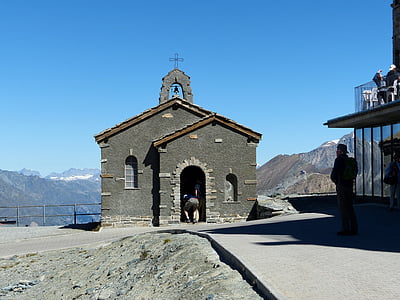 Chapelle, alpin, montagnes, Suisse