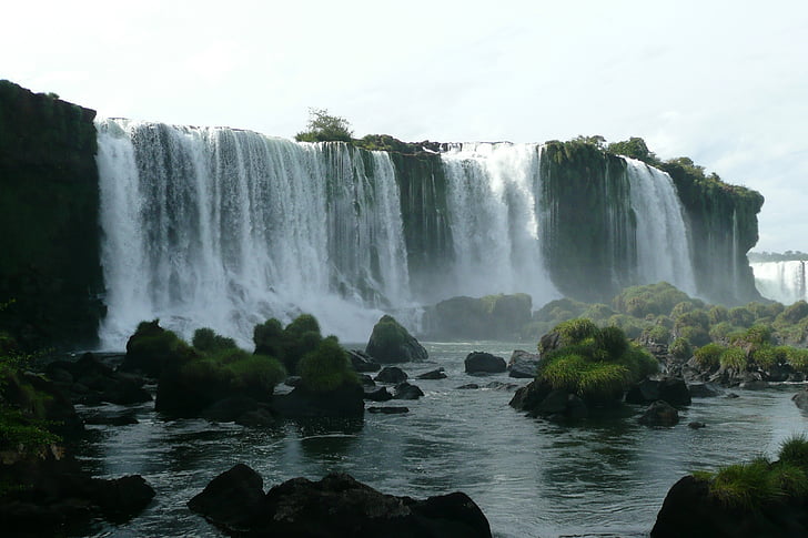 air terjun, Brasil, Iguaçu, air terjun Iguazú, air terjun