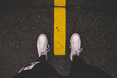 foot, road, travel, adventure, converse, white, sneakers