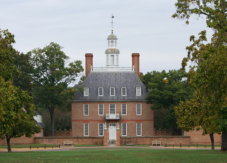Governor's palace, Colonial williamsburg, Museum, Cupula, Home, huis