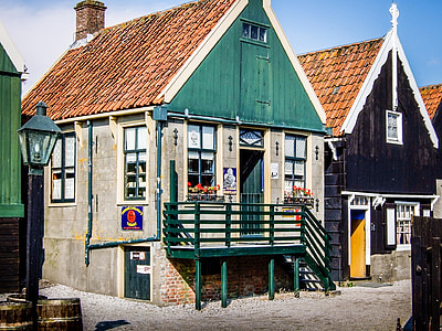 Zuiderzee museum, friluftsmuseum, Shop, autentiska, hantverk, arkitektur, byggnad