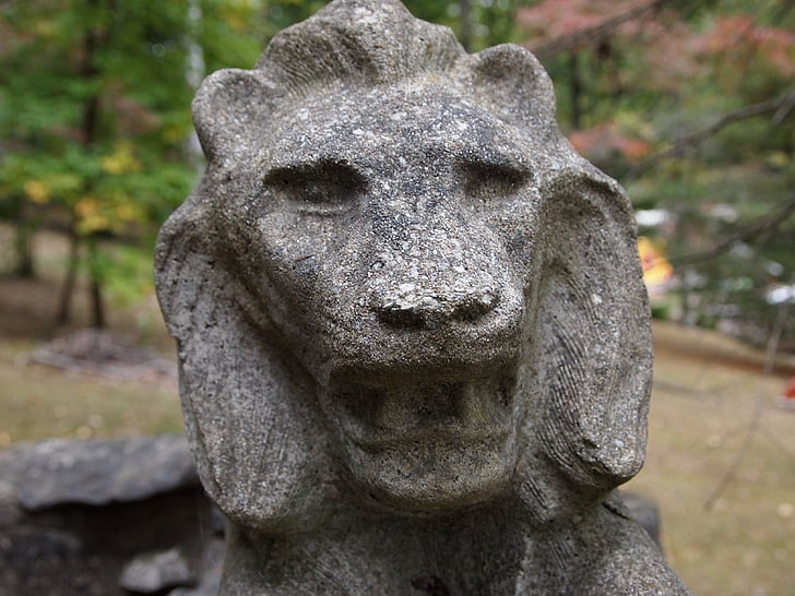 Leeuw, steen, symbool, standbeeld, beeldhouwkunst, Azië