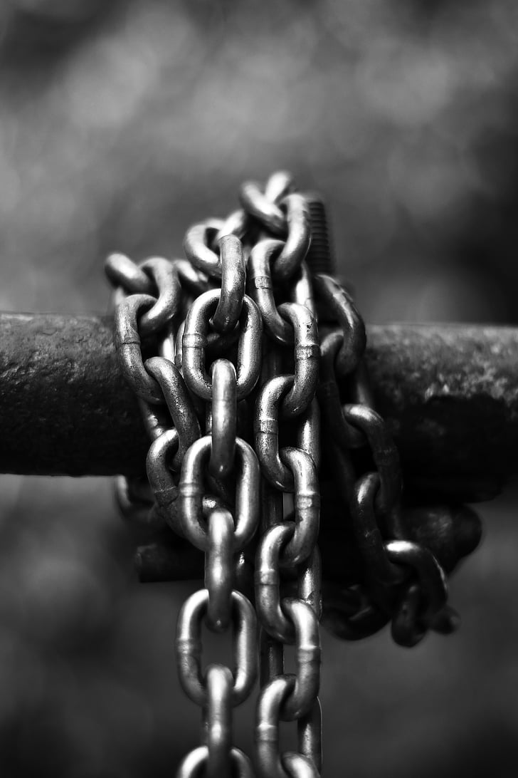 chain, iron, steel, vertical, outdoor, climb, strength