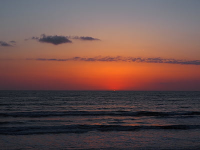 soluppgång, humör, morgon, havet, Mallorca, morgenstimmung, Sky