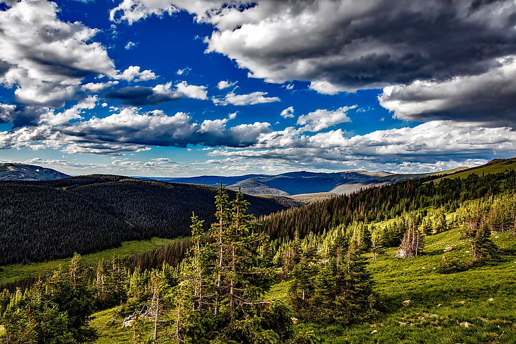 Colorado, Rocky mountains, Taman Nasional, pemandangan, indah, alam, di luar rumah