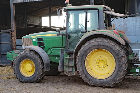 traktor, pertanian, bidang, pedesaan, pertanian, pertanian, modern