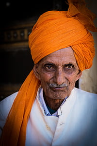 Indianen, Portret, man, menselijke, hoofd, gezicht, India