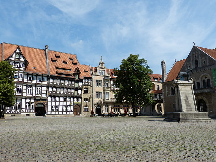 Braunšveigas, istoriškai, Senamiestis, pastatas, santvaros, Žemutinė Saksonija, fachwerkhaus