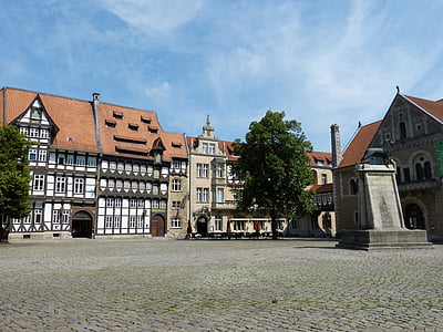 Braunschweig, historiskt sett, gamla stan, byggnad, truss, Niedersachsen, Fachwerkhaus