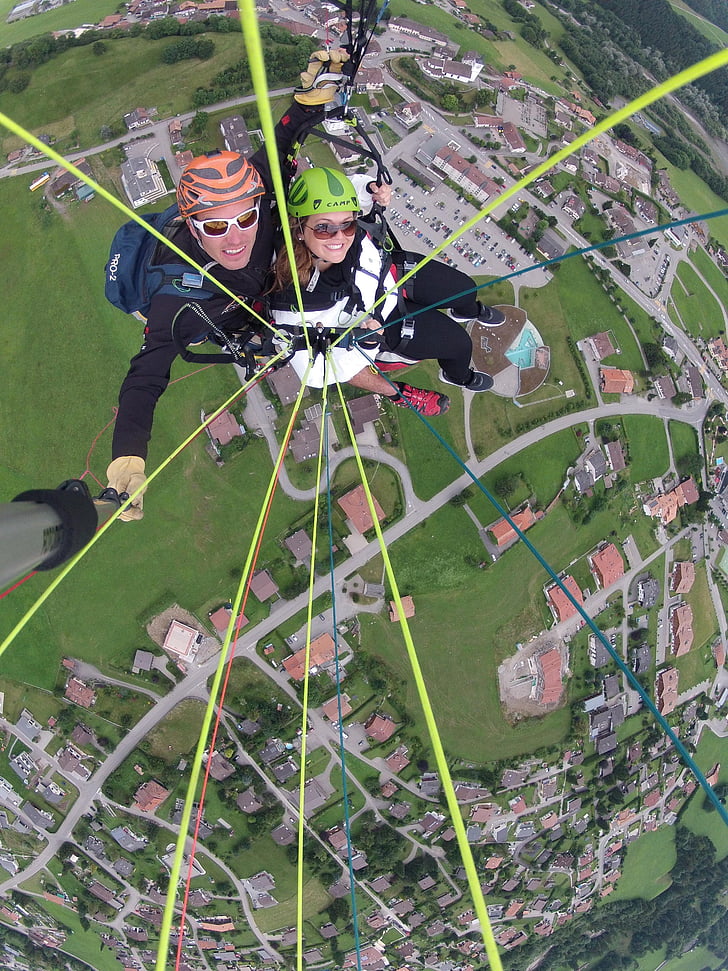 paragliding, switzerland, sport