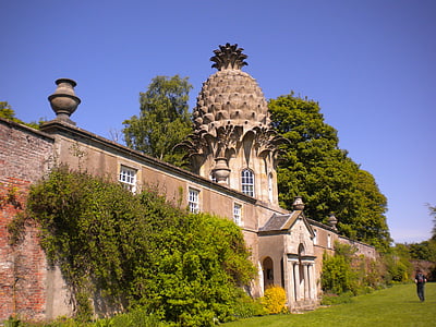 ananás, Škótsko, Škótsky pochabosť, Architektúra, budova, Dunmore, staré