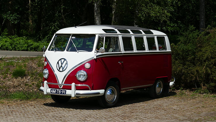 VW bus, bus, 1967, Vintage, hippie, camper, Transporter