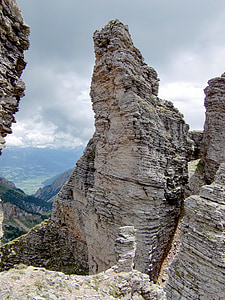 Rock, sten, bjerge, natur, geologi, Cliff, Rocky hill