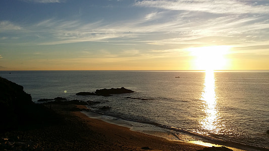 paisatge de l'Alba, horitzó, Mar, núvols, quietud, despertar, posta de sol
