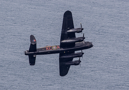 Lancaster, bombázó, repülőgép, repülőgép, sík, légi show, Airshow
