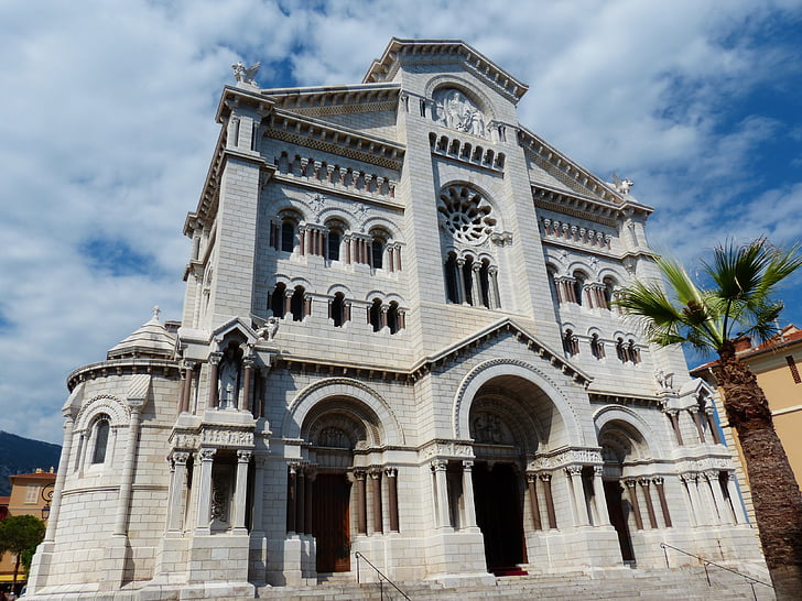Kathedraal, Notre dame immaculée, Monaco, stad, hoofdkerk, Vorstendom Monaco, aartsbisschop
