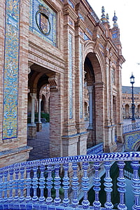 Plaza de espania, Palast, Sevilla, historische, berühmte, Denkmal