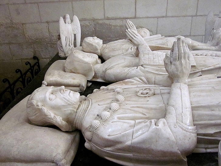 efígie, Imbert de basternay, reclinada, Montresor, Renascença, Indre et loire, França