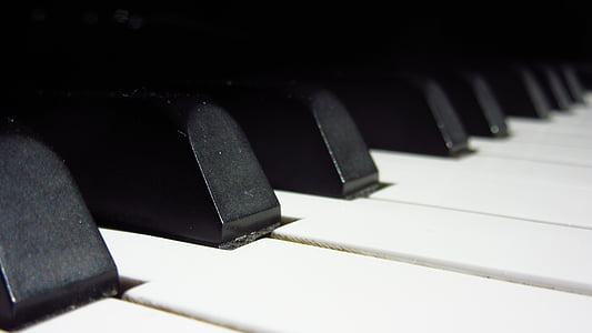 piano, keys, close, music, piano keyboard, piano keys, musical instrument