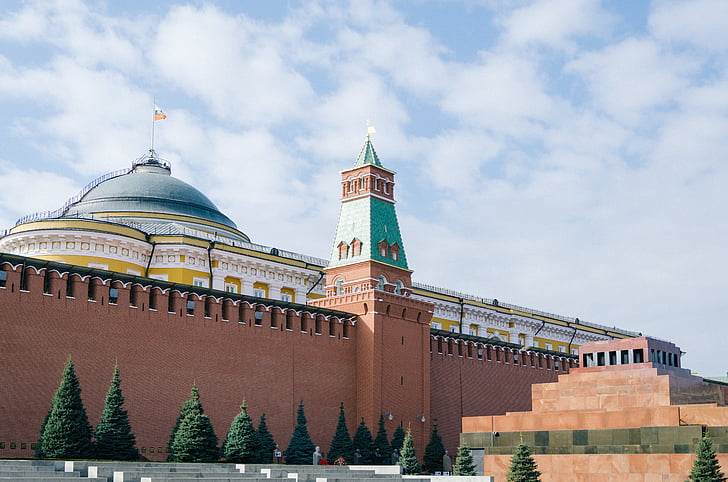 Moskva, Kreml, Rusko, Architektura, budova, Rudé náměstí, Exteriér budovy