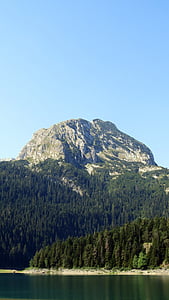 crno jezero, Montenegro, Durmitor, natura, Llac, muntanya, representacions