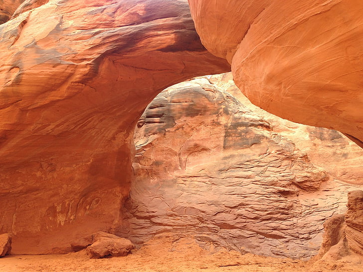 Parque Nacional Arches, arcos, roca roja, Parque, roca, desierto, Utah