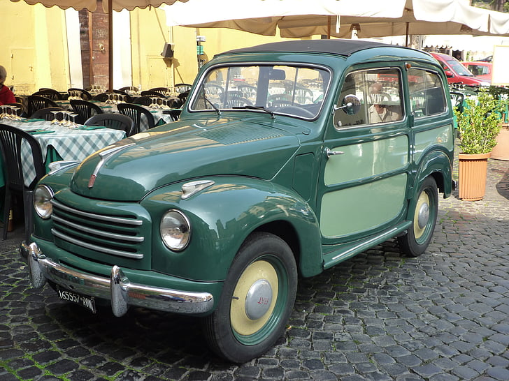 Oldtimer, auto, Vintage auto automobil, vozidla, Itálie, staré