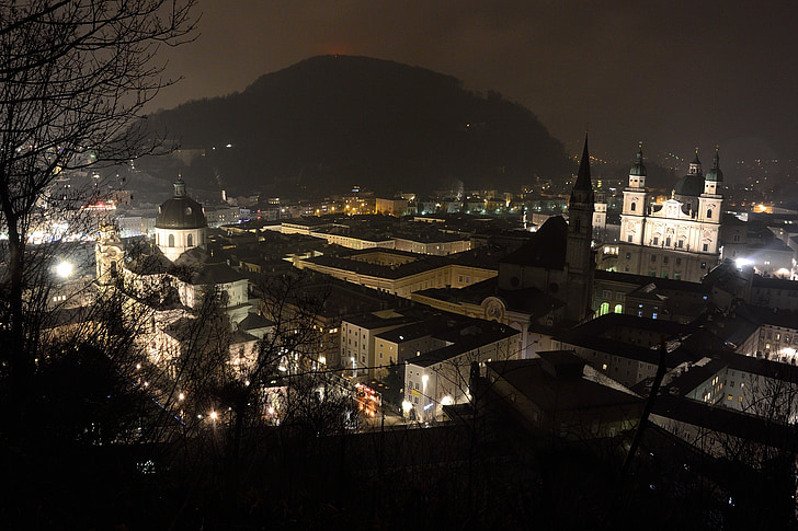 Salzburg, Österrike, Mönchberg, franciskanska kyrkan