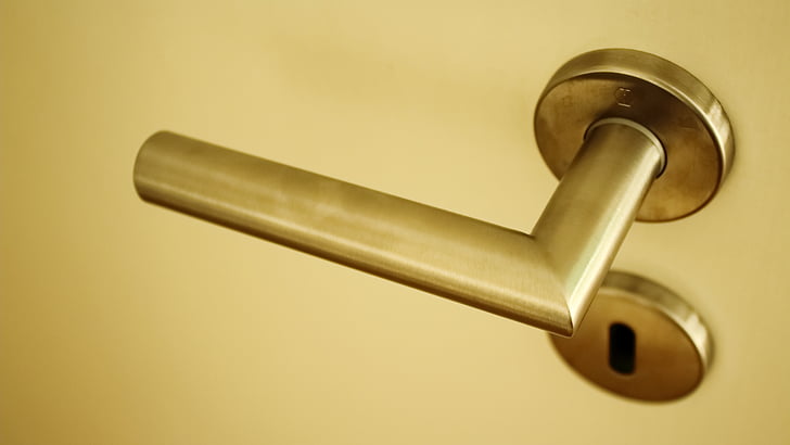 door knob, metal, close, input, door handle, old, door
