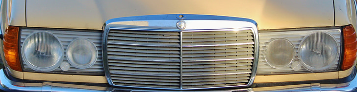 Mercedes, avant, grille, Mercedes 200, vue fraîche, transport, véhicule terrestre