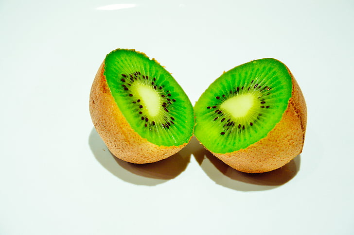 en rodajas, Kiwi, fruta, verde, frutas, alimentos, saludable