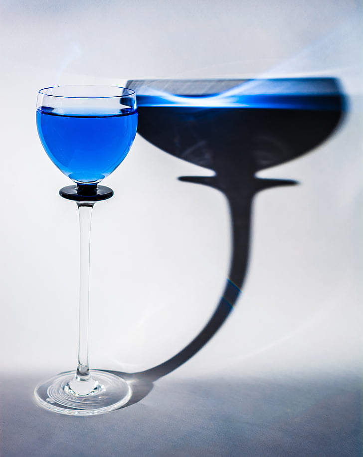 steklo, pitje skodelico, svetlobe, sence, pijača, alkohol, Wineglass
