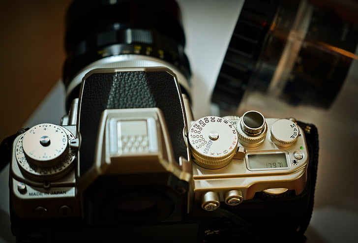 kameraet, Vintage, Nikon, Foto, fotografi, Vintage kamera, utstyr