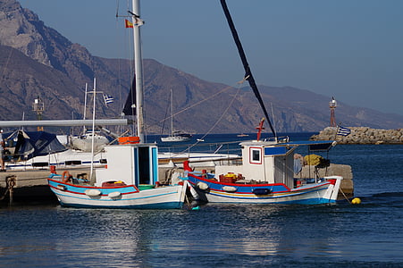 boat, port, greece, island, kos, boats, marine