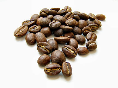 kávové zrná, káva, jedlo, aróma, pečené, ťažiť z, fazuľa