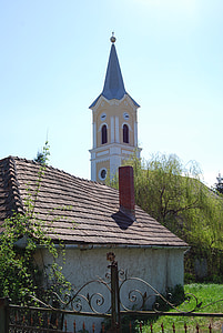 church, village, church building