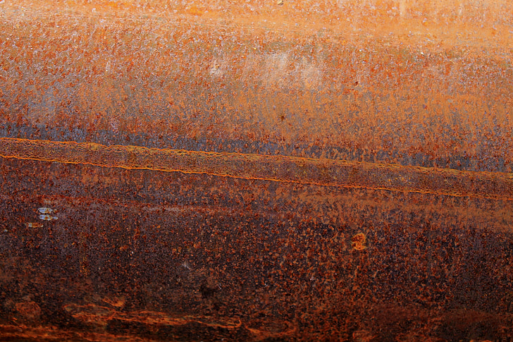 rustfrit, oxidation, rustent, metal, rusten rød, korrosion, henfald