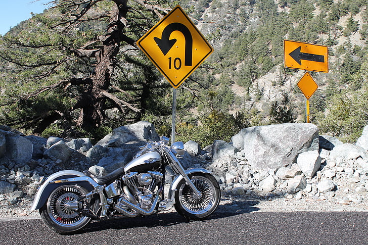 bend, central oregon, motorcycle, chopper, harley, scenic, mountain