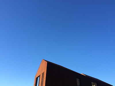 Будівля, небо, блакитне небо, Синє небо, побудована структура, екстер'єру будівлі, Зніміть небо