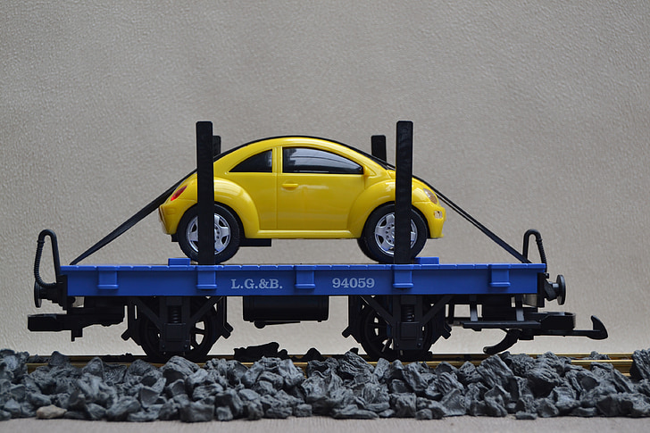 vasúti, Track 1, LGB, Autotransporter, kerti vasút, modell vasút, szárazföldi jármű