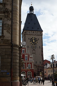 Speyer, posto di post, Vecchio cancello, porta della città, Inserisci, centro storico, Bahnhofstr