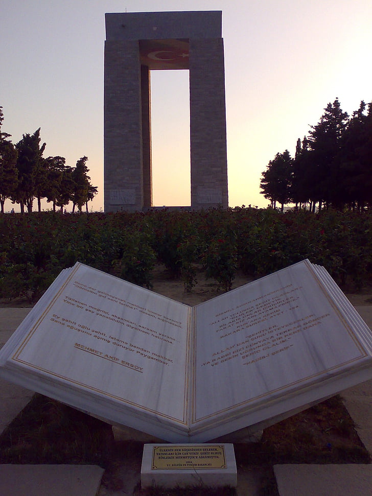 monument, point de repère, Canakkale, Memorial, monuments