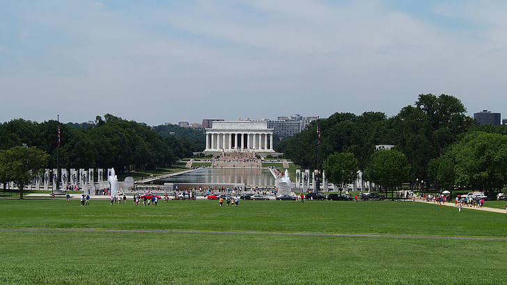 Lincoln memorial, Washington, zetel van de regering, Verenigde Staten, Amerika