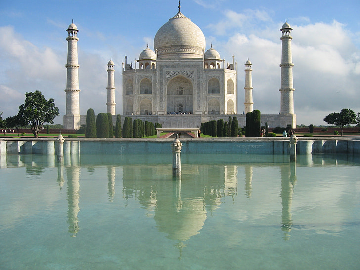 templom, India, Taj mahal, Agra, iszlám, Ázsia, építészet